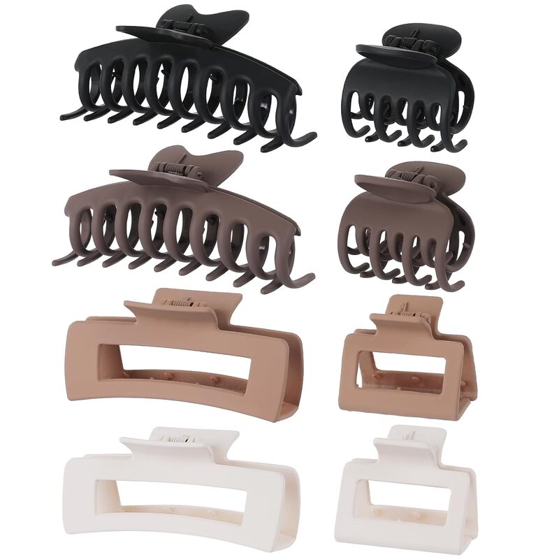 8Pcs Large Hair Claw Clips