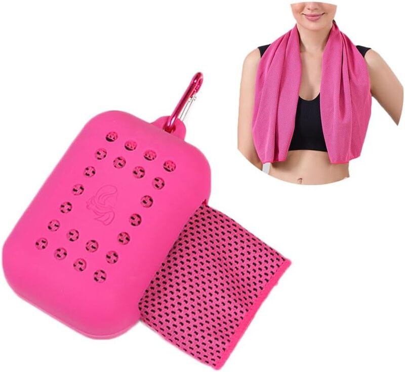Sports Towel with Silicone Storage Bag