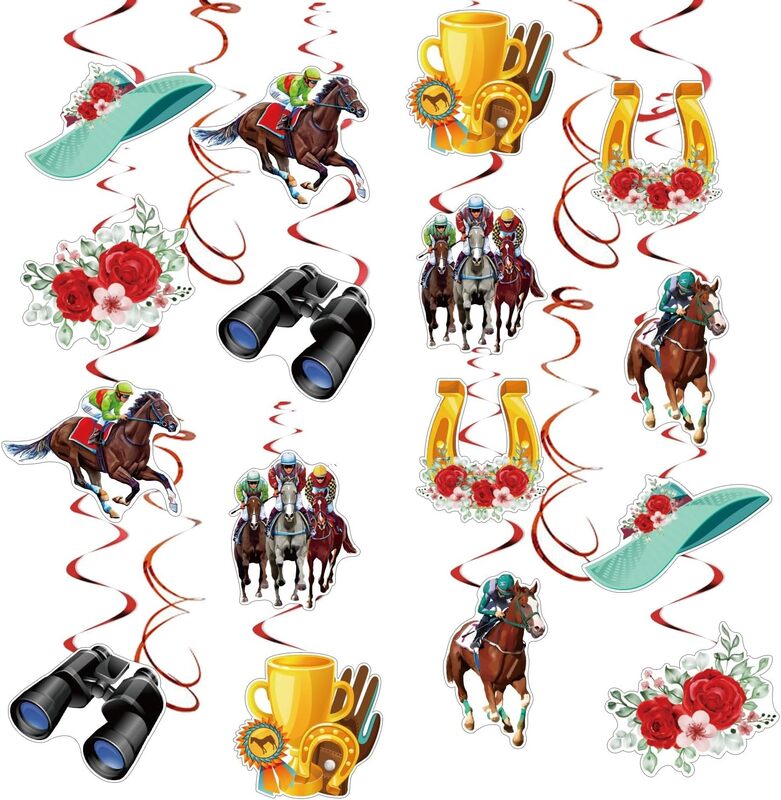 32Pcs Kentucky Derby Party Decorations